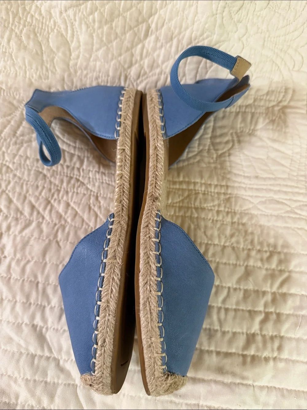 Eileen Fisher Lala Sky Blue Espadrilles. SZ 9. NWOT